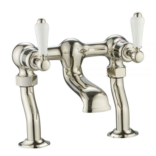 JTP Grosvenor Lever Nickel Deck Mounted Bath Filler Tap