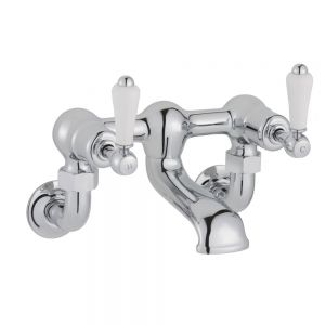JTP Grosvenor Lever Chrome Wall Mounted Bath Filler Tap