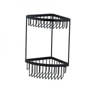 Miller Classic Corner Basket Two Tier Black 855B