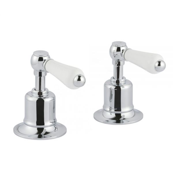JTP Grosvenor Lever Chrome Deck Mounted Panel Valves