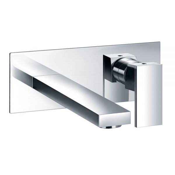 JTP Athena Chrome Wall Mounted Basin Mixer Tap