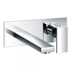 JTP Athena Chrome Wall Mounted Basin Mixer Tap