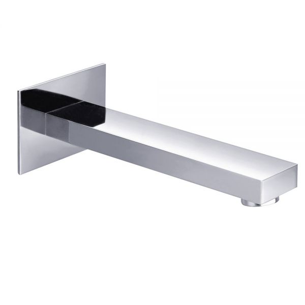 JTP Athena Chrome Wall Mounted Slim Bath Spout