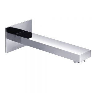 JTP Athena Chrome Wall Mounted Slim Bath Spout