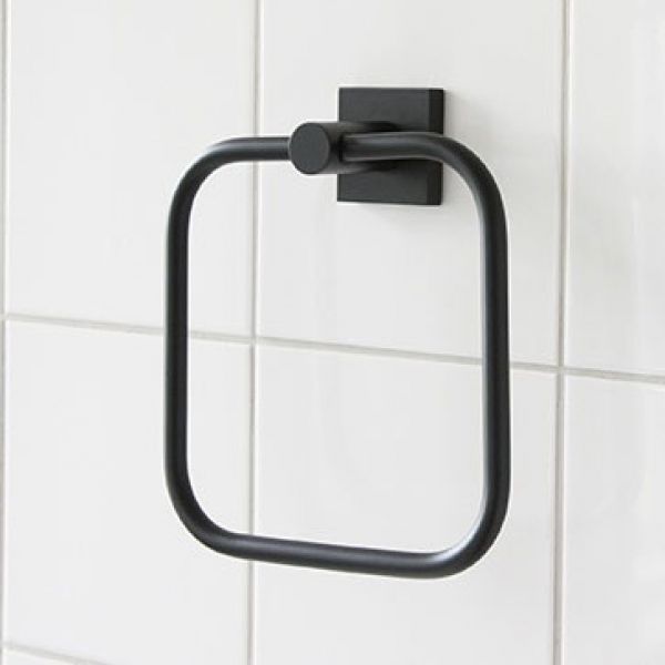 Miller Atlanta Towel Ring Black 8805B