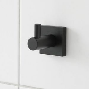 Miller Atlanta Single Robe Hook Black 8822B