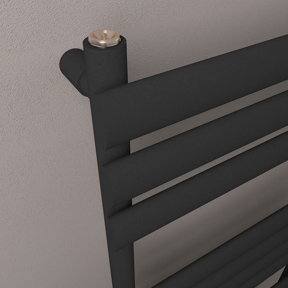 Eastbrook Tunstall 560 x 1000 Matt Black Designer Towel Rail 89.0027