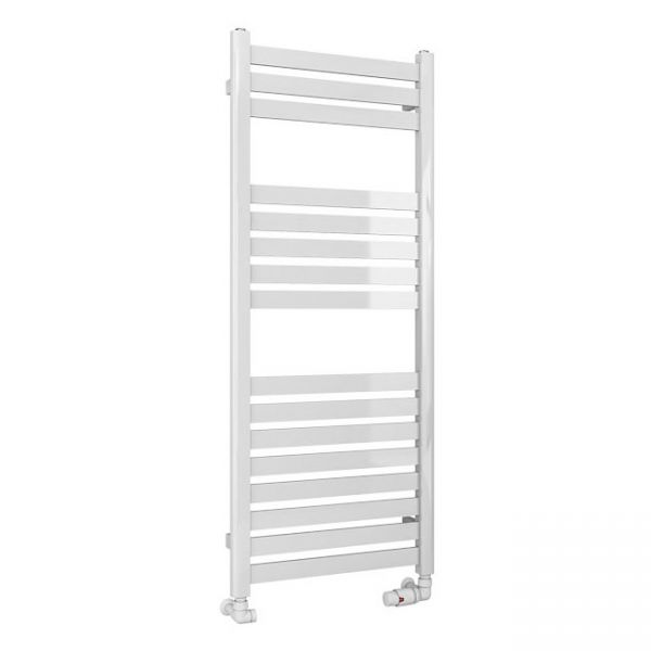 Eastbrook Defford 1200 x 500 Gloss White Designer Towel Rail