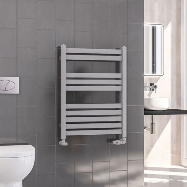 Eastbrook Defford 800 x 600 Matt Grey Designer Towel Rail #2