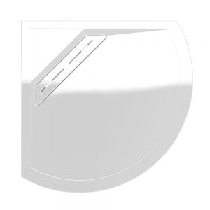 Kudos Connect2 White 910 x 910 Curved Shower Tray