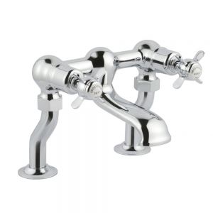 JTP Grosvenor Pinch Chrome Deck Mounted Bath Filler Tap