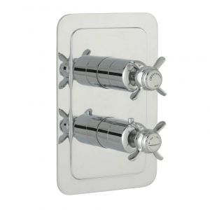 JTP Grosvenor Pinch Chrome Single Outlet Thermostatic Shower Valve