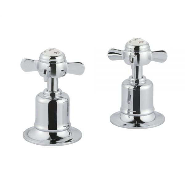 JTP Grosvenor Pinch Chrome Deck Mounted Panel Valves