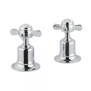 JTP Grosvenor Pinch Chrome Deck Mounted Panel Valves