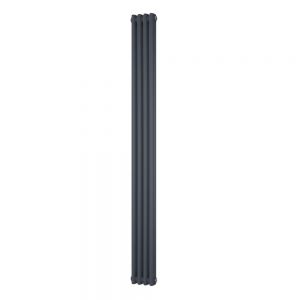 Riviera Trade 1800 x 196 Anthracite Vertical 2 Column Radiator