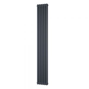 Riviera Trade 1800 x 284 Anthracite Vertical 2 Column Radiator