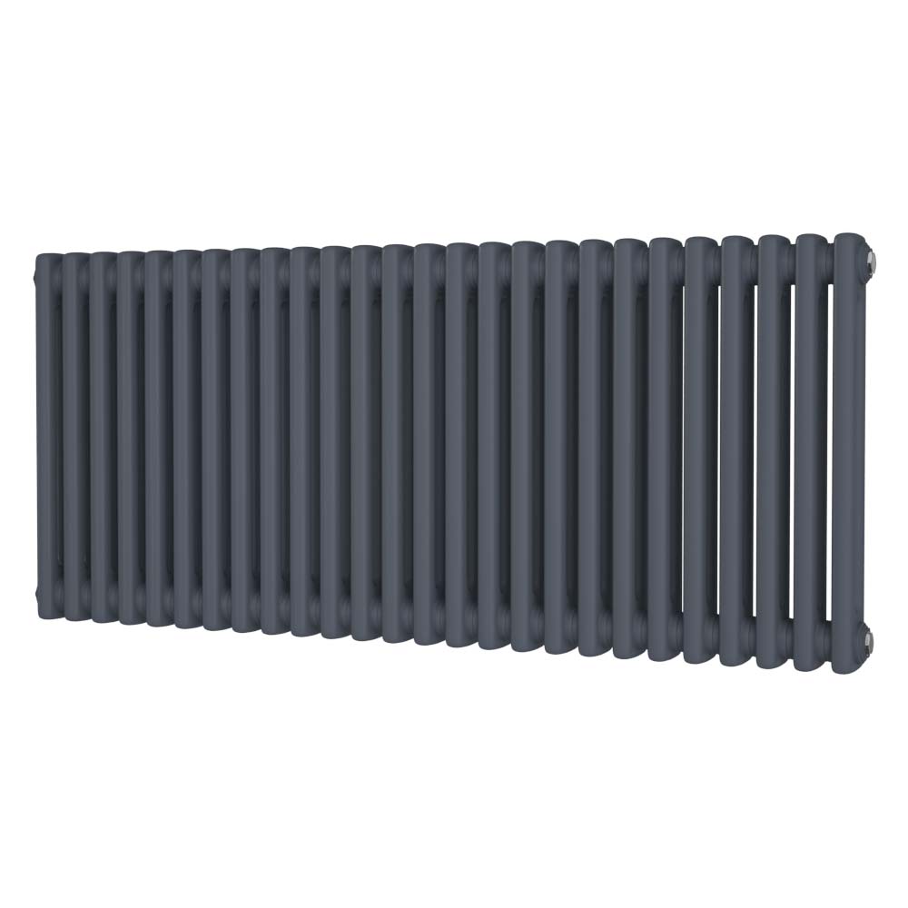 Riviera Trade 500 x 1164 Anthracite Horizontal 2 Column Radiator DRA