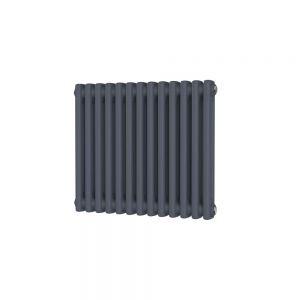 Riviera Trade 500 x 592 Anthracite Horizontal 2 Column Radiator