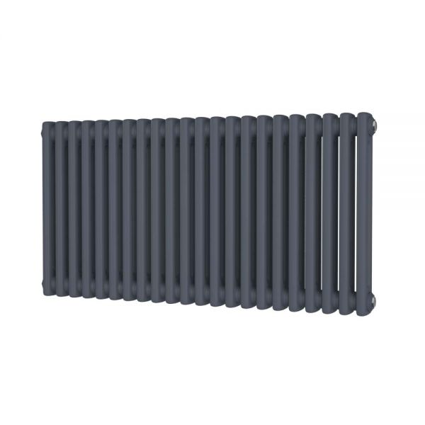 Riviera Trade 500 x 988 Anthracite Horizontal 2 Column Radiator