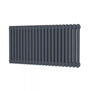 Riviera Trade 500 x 988 Anthracite Horizontal 2 Column Radiator