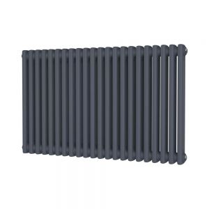 Riviera Trade 600 x 988 Anthracite Horizontal 2 Column Radiator