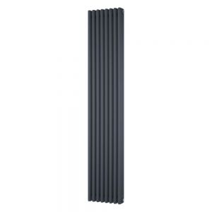 Riviera Trade 1800 x 380 Anthracite Vertical 3 Column Radiator