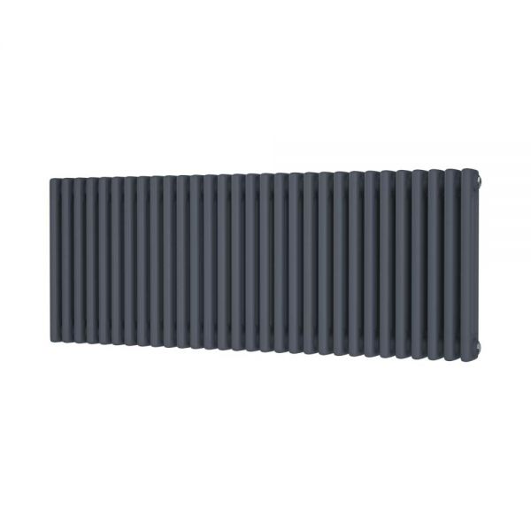 Riviera Trade 500 x 1355 Anthracite Horizontal 3 Column Radiator