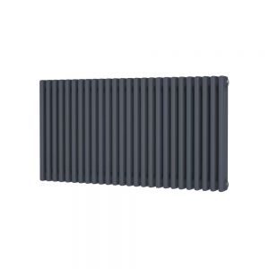 Riviera Trade 600 x 1177 Anthracite Horizontal 3 Column Radiator