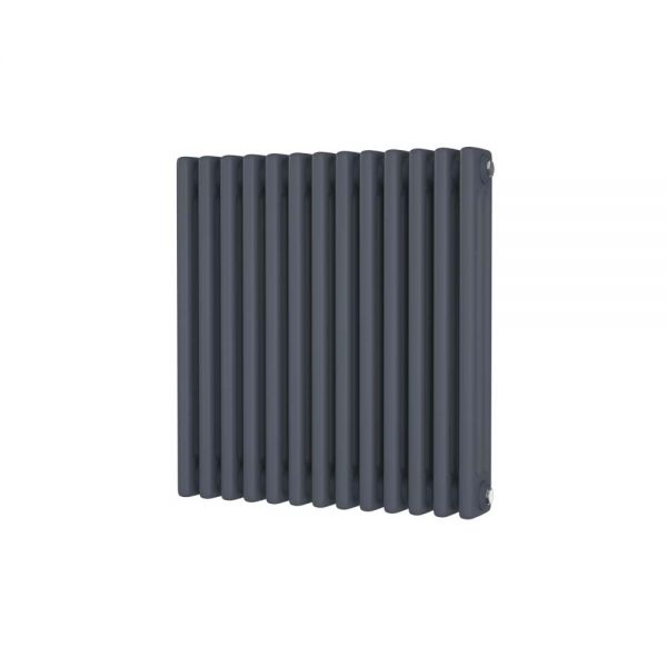 Riviera Trade 600 x 599 Anthracite Horizontal 3 Column Radiator