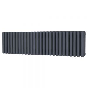 Riviera Trade 300 x 1164 Anthracite Horizontal 4 Column Radiator