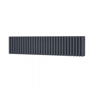 Riviera Trade 300 x 1340 Anthracite Horizontal 4 Column Radiator