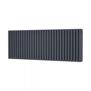 Riviera Trade 500 x 1340 Anthracite Horizontal 4 Column Radiator
