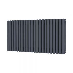 Riviera Trade 500 x 988 Anthracite Horizontal 4 Column Radiator