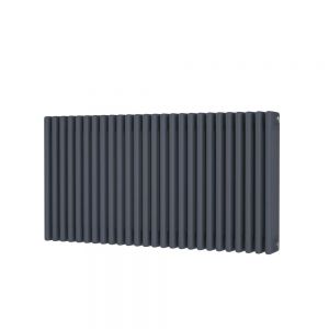 Riviera Trade 600 x 1164 Anthracite Horizontal 4 Column Radiator