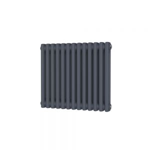 Riviera Trade 600 x 1340 Anthracite Horizontal 4 Column Radiator