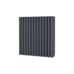 Riviera Trade 600 x 592 Anthracite Horizontal 4 Column Radiator