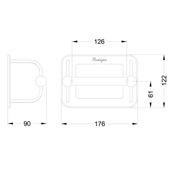 Burlington Gold Closed Roll Holder A5 GOLD #2