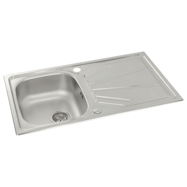 Abode Trydent Stainless Steel Inset Kitchen Sink with Astral Mono Mixer Tap #3