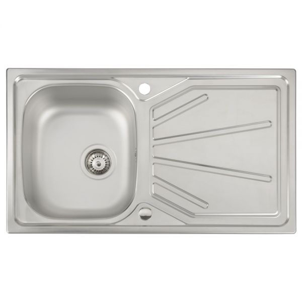 Abode Trydent Stainless Steel Inset Kitchen Sink with Astral Mono Mixer Tap #2