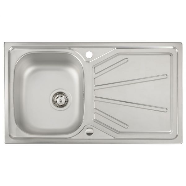 Abode Trydent Stainless Steel Inset Kitchen Sink with Atlas Mono Mixer Tap #2