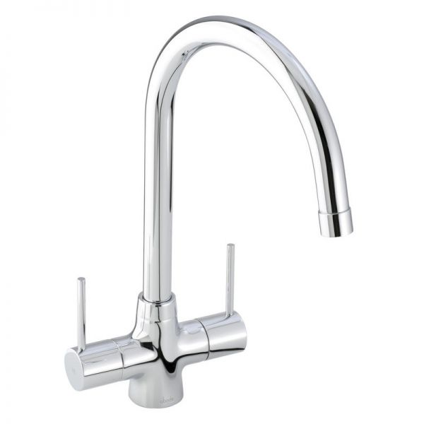 Abode Xcite Black Metallic Granite Inset Kitchen Sink with Nexa Mono Mixer Tap #3
