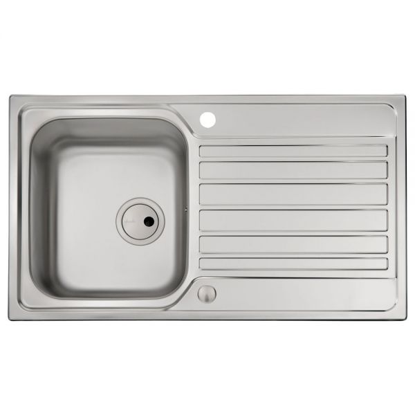 Abode Connekt Stainless Steel Inset Kitchen Sink with Atlas Mono Mixer Tap #2
