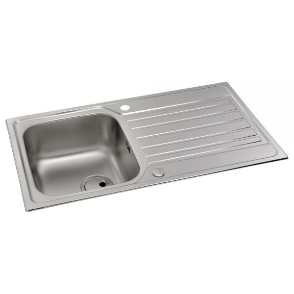Abode Connekt Stainless Steel Inset Kitchen Sink with Atlas Mono Mixer Tap #3