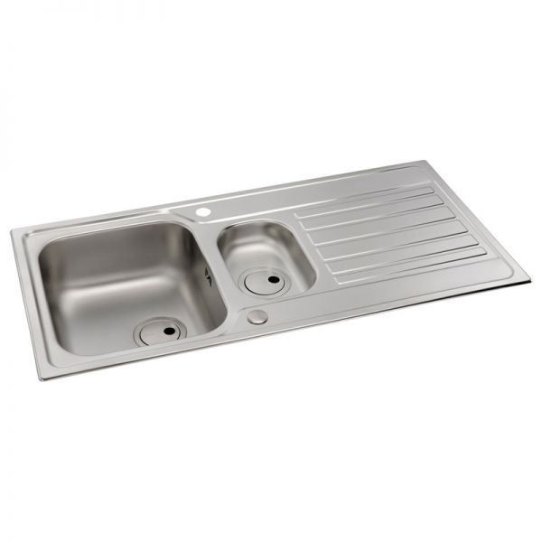 Abode Connekt Stainless Steel 1.5 Inset Kitchen Sink with Nexa Mono Mixer Tap #3