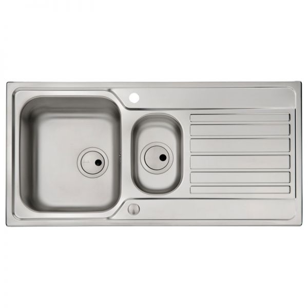 Abode Connekt Stainless Steel 1.5 Inset Kitchen Sink with Nexa Mono Mixer Tap #2