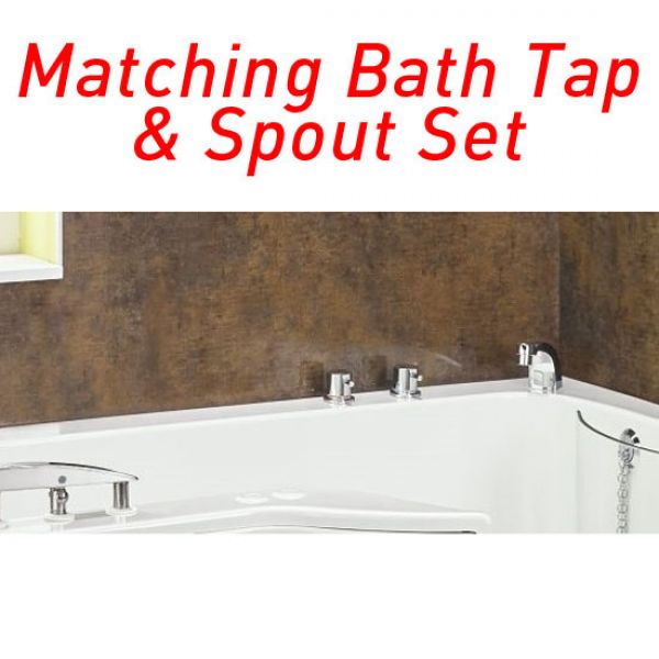 Easy Riser Corner 1700 Easy Access Walk In Shower Bath with Glass Door and Powered Seat #9
