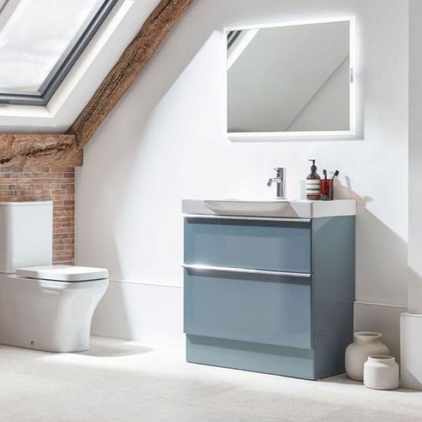 Roper Rhodes Academy 800 Derwent Blue Freestanding Unit and Ceramic Basin #2