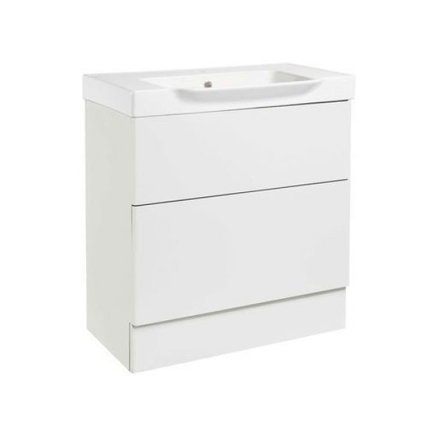 Roper Rhodes Academy 800 White Gloss Freestanding Unit and Ceramic Basin