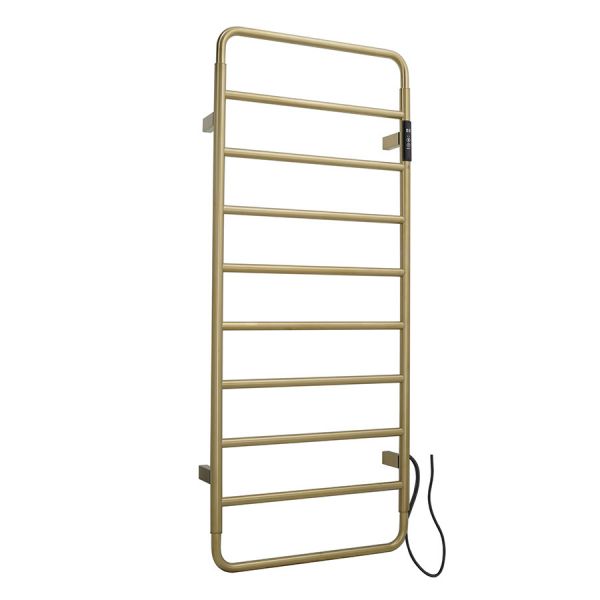 JTP Aero Brushed Brass 1130 x 475 Electric Towel Rail