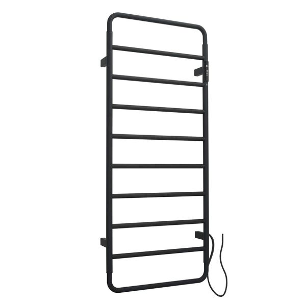 JTP Aero Matt Black 1130 x 475 Electric Towel Rail